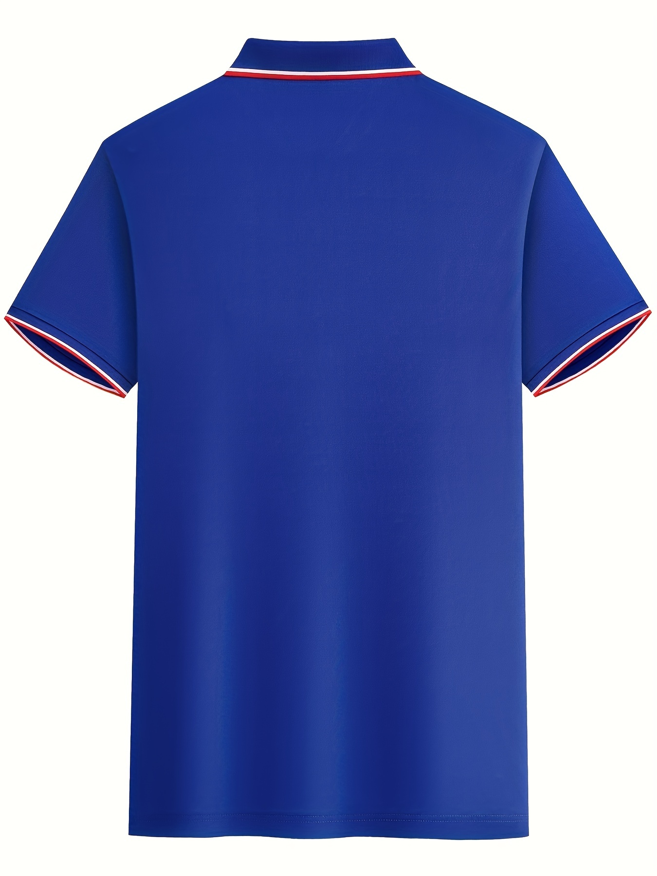 Camisa casual masculina de manga curta com lapela, camisa masculina com estilo de contraste para golfe de verão detalhes 6