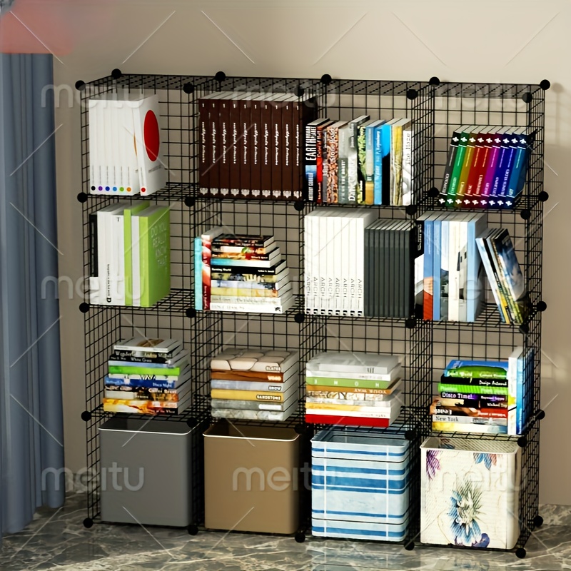 mDesign - Cajas organizadoras de tela, armario modular, 4 unidades en forma  de cubo
