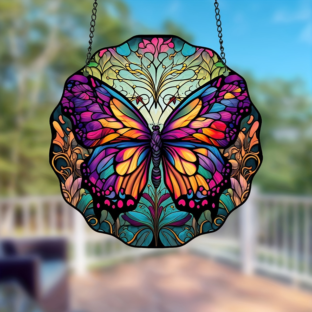 Butterfly Hanging Window Decor Sun Catcher for Nature Lover - Fall Decor