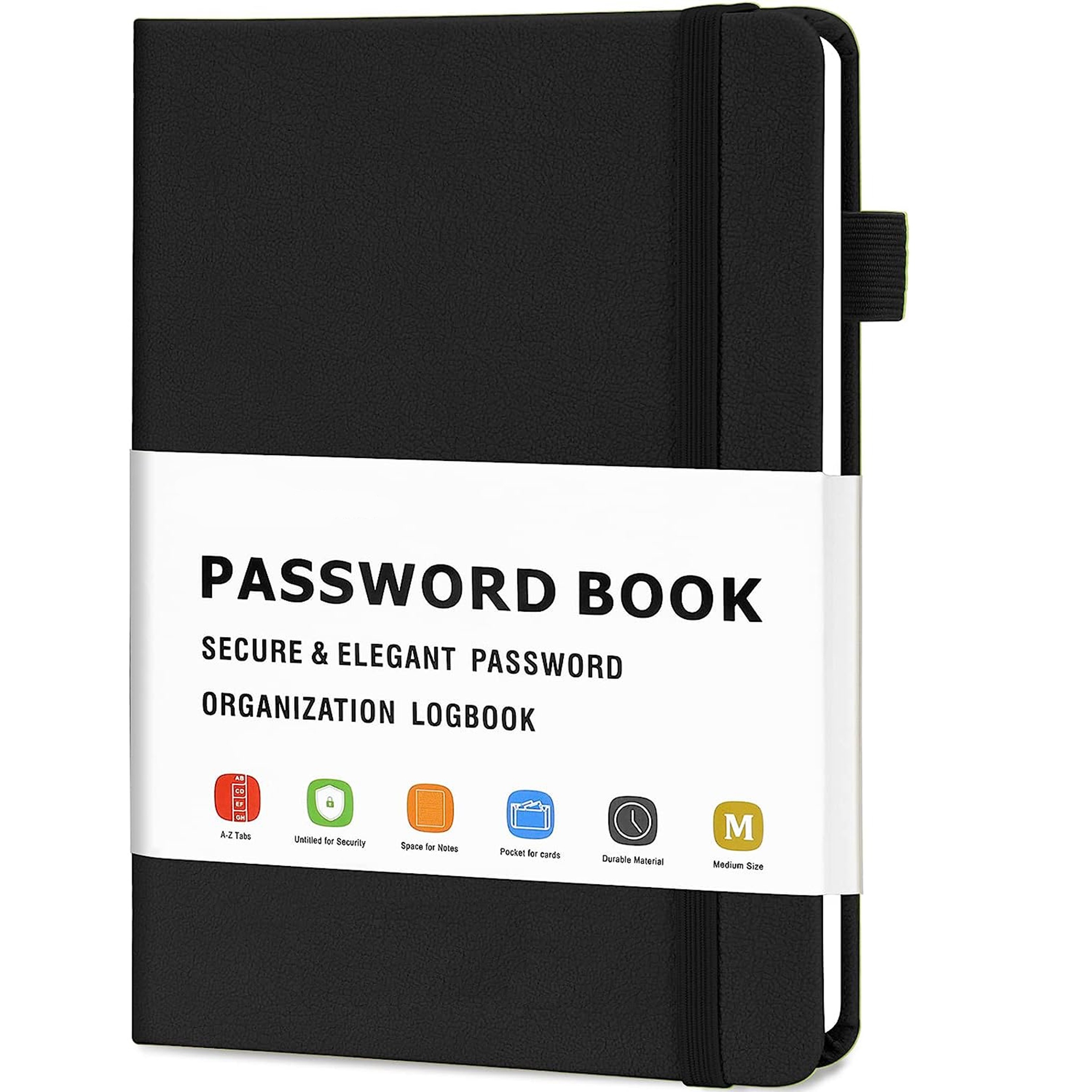 Libro di password - A-Z tabbed Notebook per Internet Login Information.Nero  Piccolo formato tascabile Password Keeper Journal Notebook per Computer &  Sito Web : : Libri