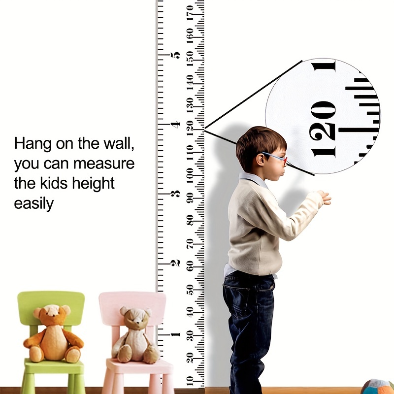 Baby Growth Chart Children's Height Wall Chart Wooden Frame Temu