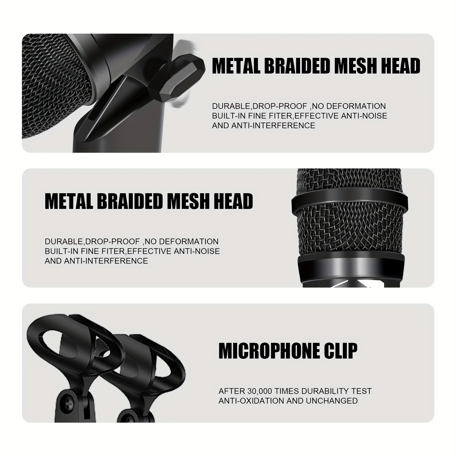 Professional Drum Microphone Kit Drum Mics Full Metal Wired - Temu