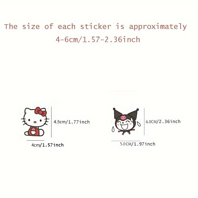 50pcs Cute Cartoon Sanrio Kuromi Stickers For Notebooks, Laptops, Journals,  And Phone Cases Decoration DIY Stickers