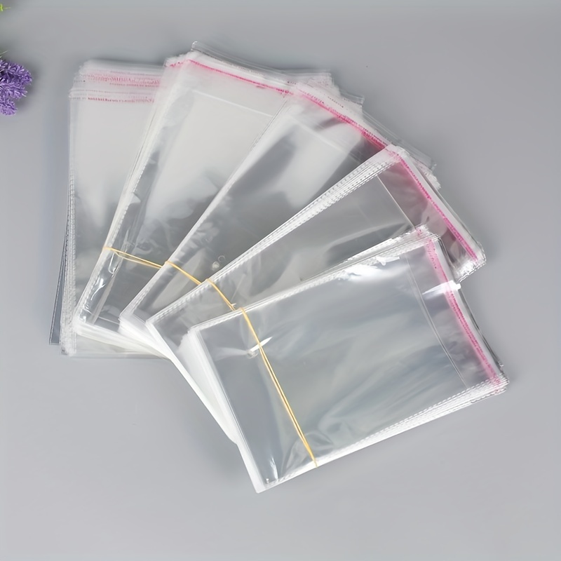 100 Bolsas Autoadhesivas Plástico Transparent Pequeñas - Temu