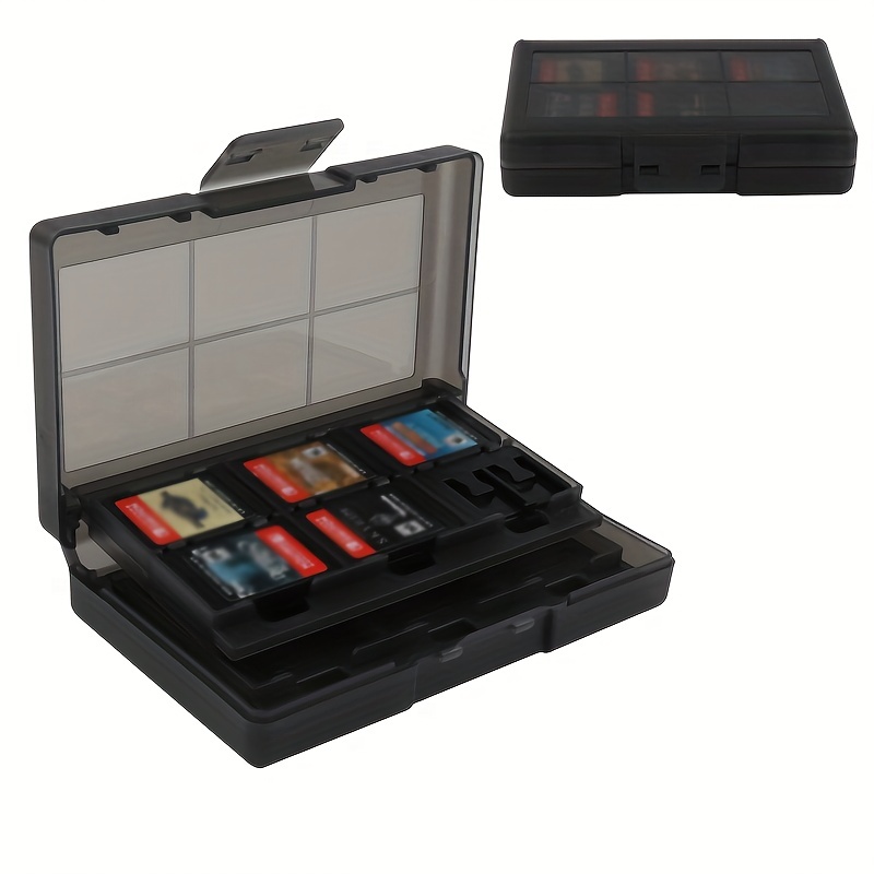 24 Game Cards Case Switch Shockproof Hard Case Storage Box - Temu