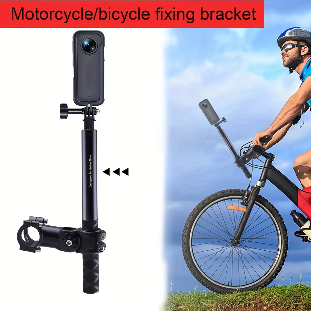 VGSION Bicycle Handlebar Mount Motorcycle Mount for Insta360 One X3 / One  X2 / One RS/One R/GoPro Hero, Double Ball Handlebar Mount for Action Camera