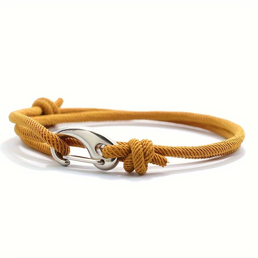 Men's Minimalist Handmade Rope Bracelet String Bracelet - Temu Canada