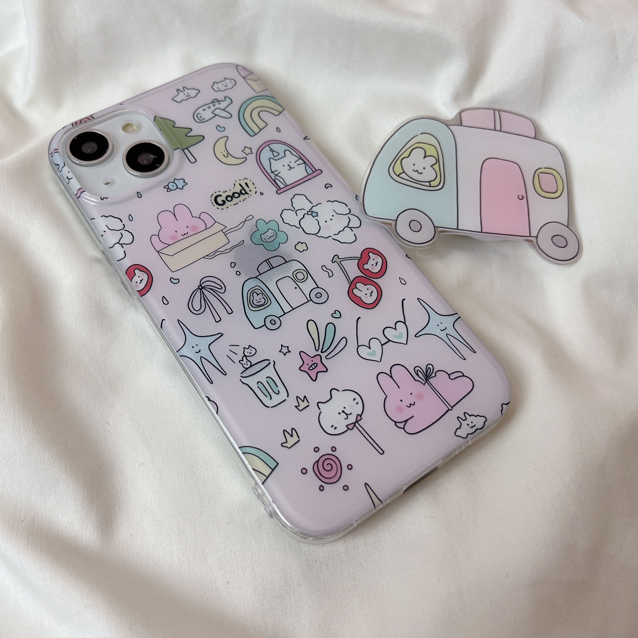 Graffiti Bunny Case, Non-slip, Non-fingerprint Case For Iphone 14