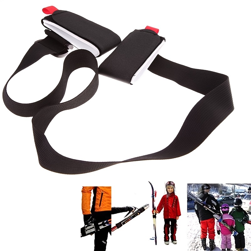  LYMYF Ski Straps for Carrying Pole Carriers with Hook  Adjustable Shoulder Ski Carrier Skiing Hiking Gifts for Skiers Men Women :  Sports & Outdoors