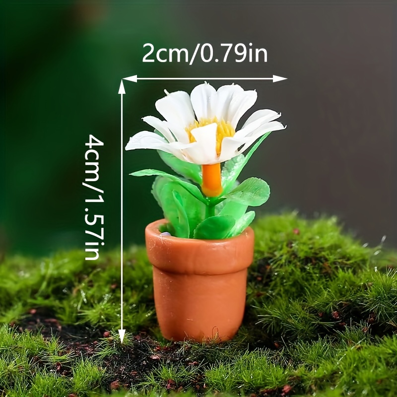 4pcs Casa Muñecas Plantas En Maceta Artificiales En - Temu Mexico