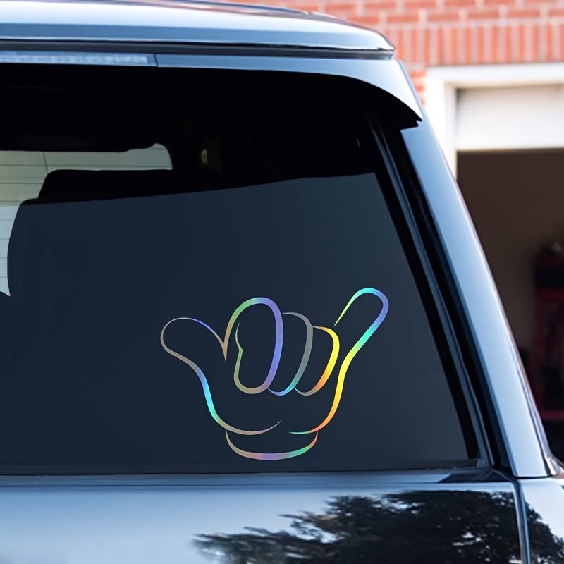 1pc Hand Gesture Sticker Autoaufkleber, Auto Tür Fenster Stoßstangen  Aufkleber, Wasserdichte Aufkleber Aufkleber Für Autos Lkw, , Laptop Dekor  Zubehör - Auto - Temu