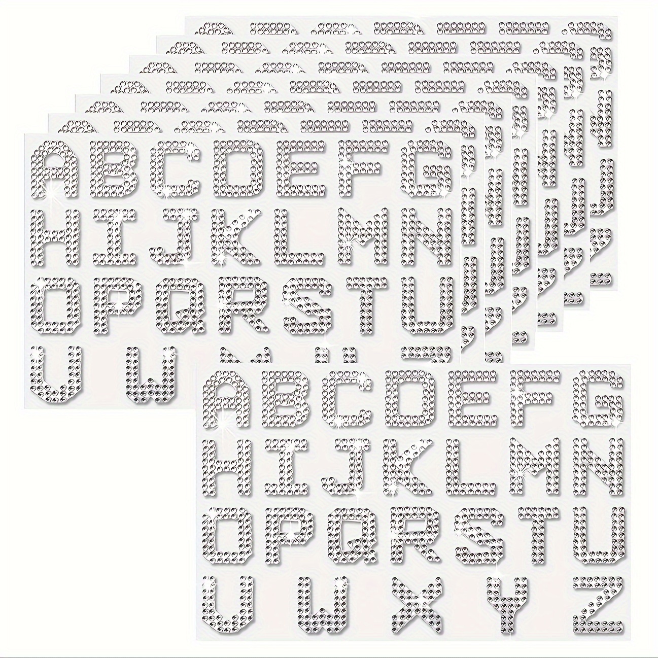 Pearl Rhinestone Letter Patches A-z Bling Rhinestone Letter Stickers  Glitter Rhinestone Alphabet Ap