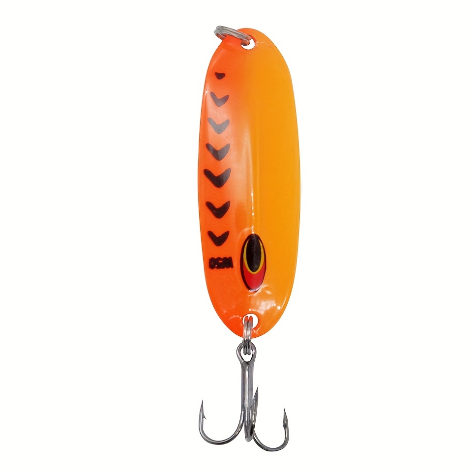 Colorful Sequin Fishing Spoon Lure Metal Bait Single Hook - Temu