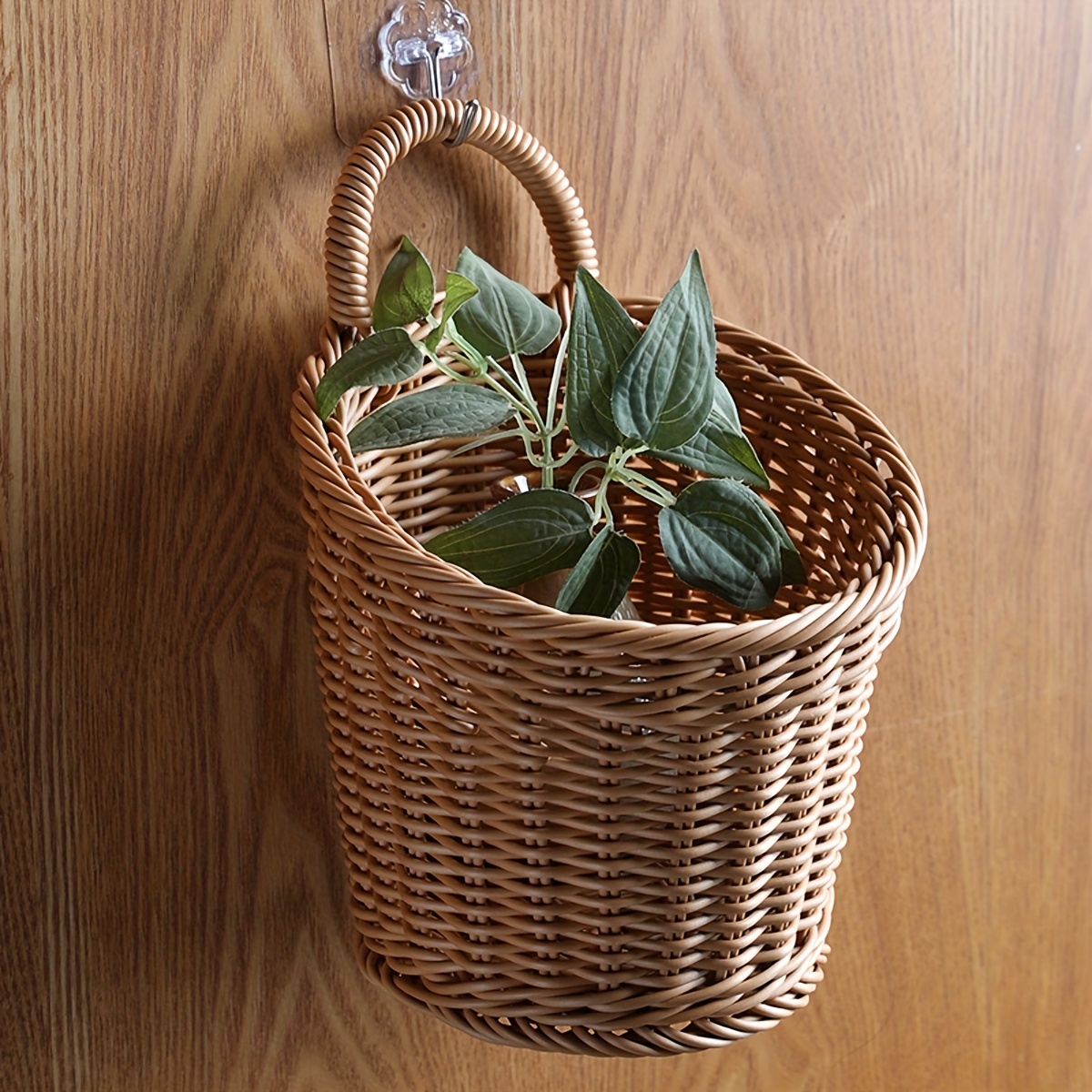 Natural Plant Woven Storage Baskets Used For Living Room - Temu