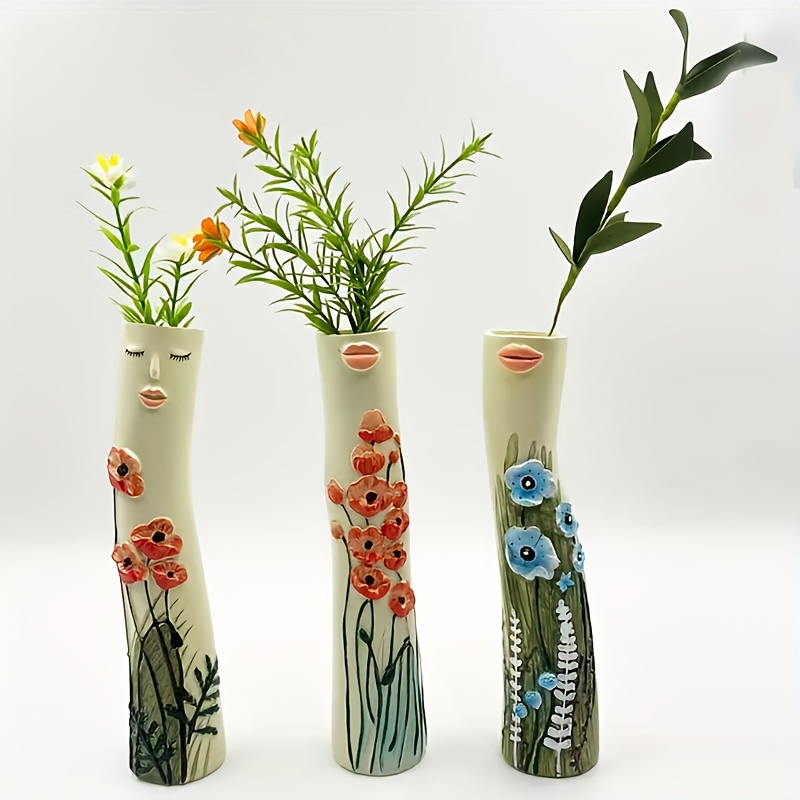 Elegant Shapely Lady Body Shape Dried Flower Vase Outdoor - Temu