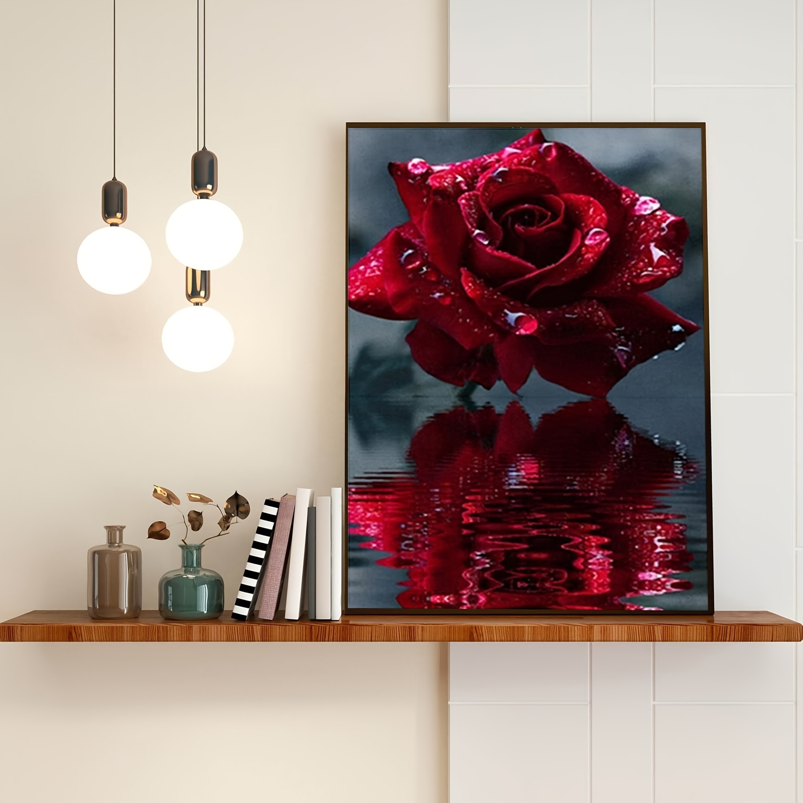 5d Diamond Painting Flowers Red Roses Book Flowers - Temu United Arab  Emirates