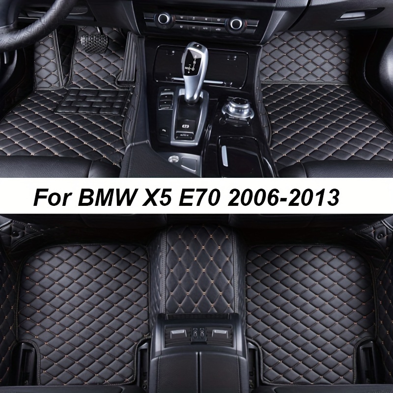  BPOOBP Alfombrillas de coche compatibles con BMW X5 E70 7seat  2008-2013 antideslizante seda círculo forro de piso alfombras para coche  Carro : Automotriz