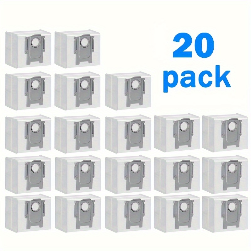 Lot de 12 sacs à poussière compatibles avec aspirateur robot S7 MaxV Ultra,  S7 Pro Ultra