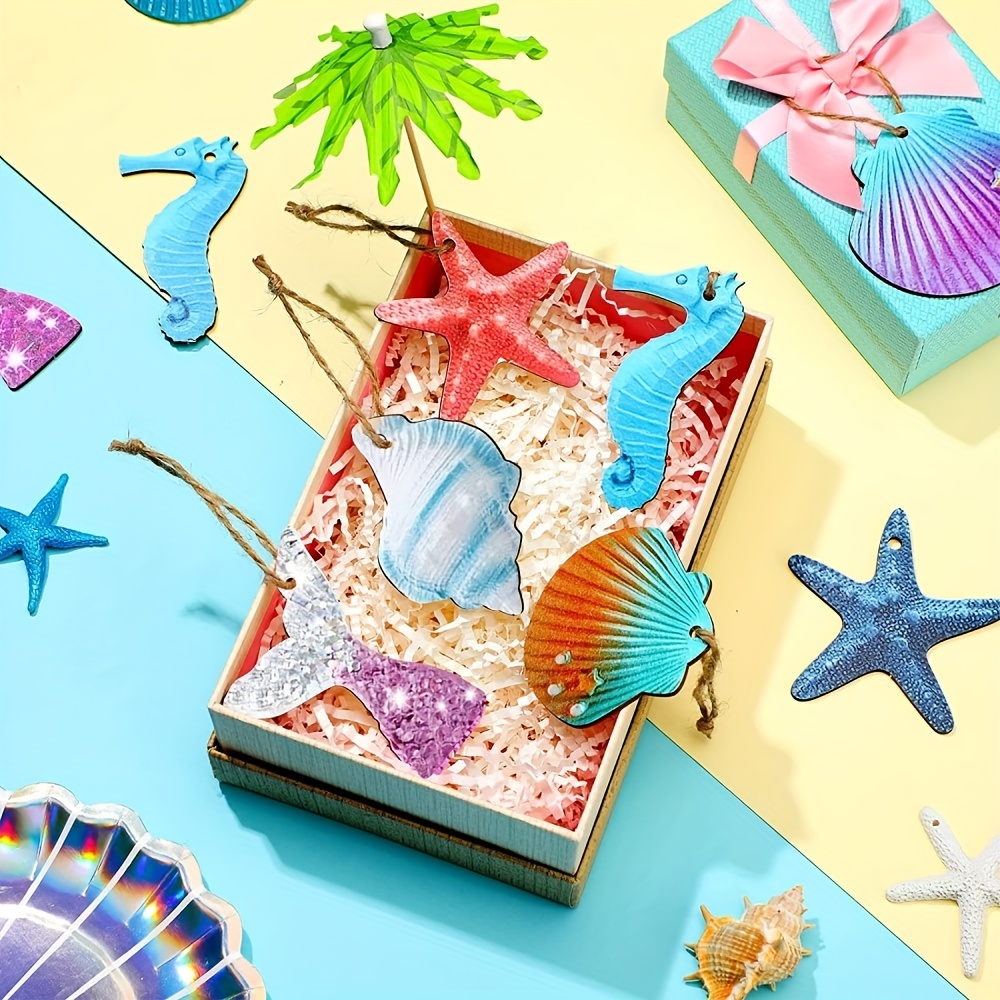 Summer Ocean Ornaments Tree Ocean Themed Decor Starfish - Temu