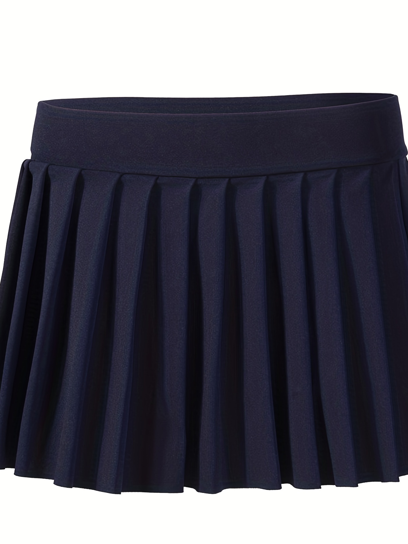Elastic Waist Pleated Skirts For Tennis Golf Sports Short Skirts