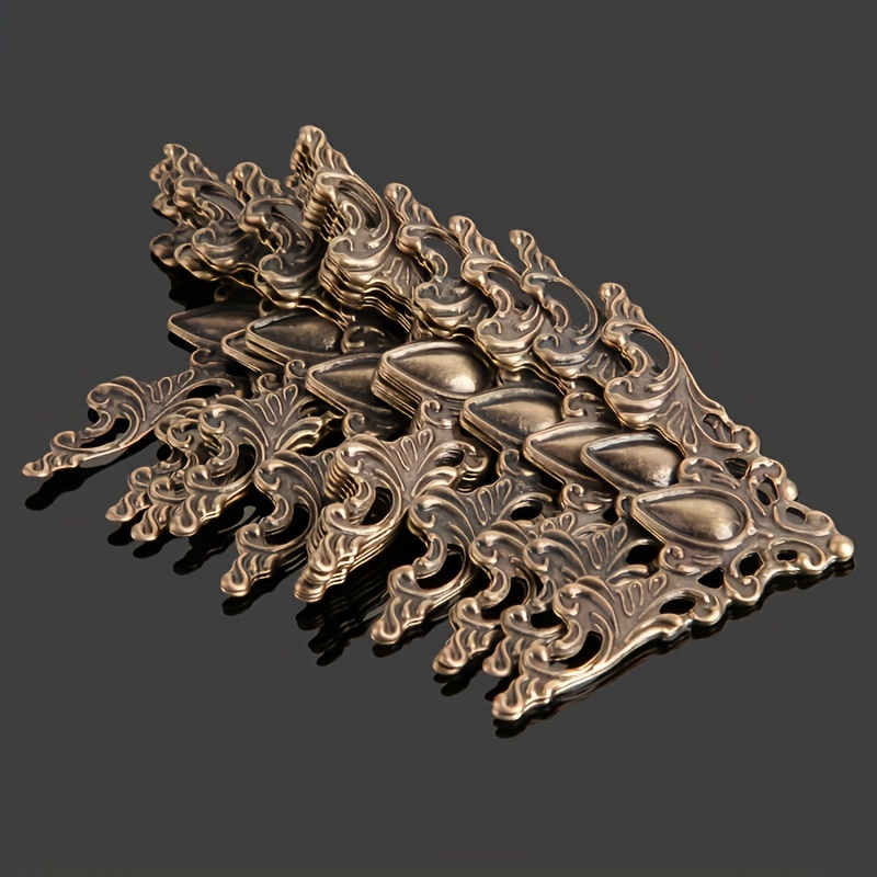 Mandala Crafts Antique Brass Metal Book Corners – Decorative Book