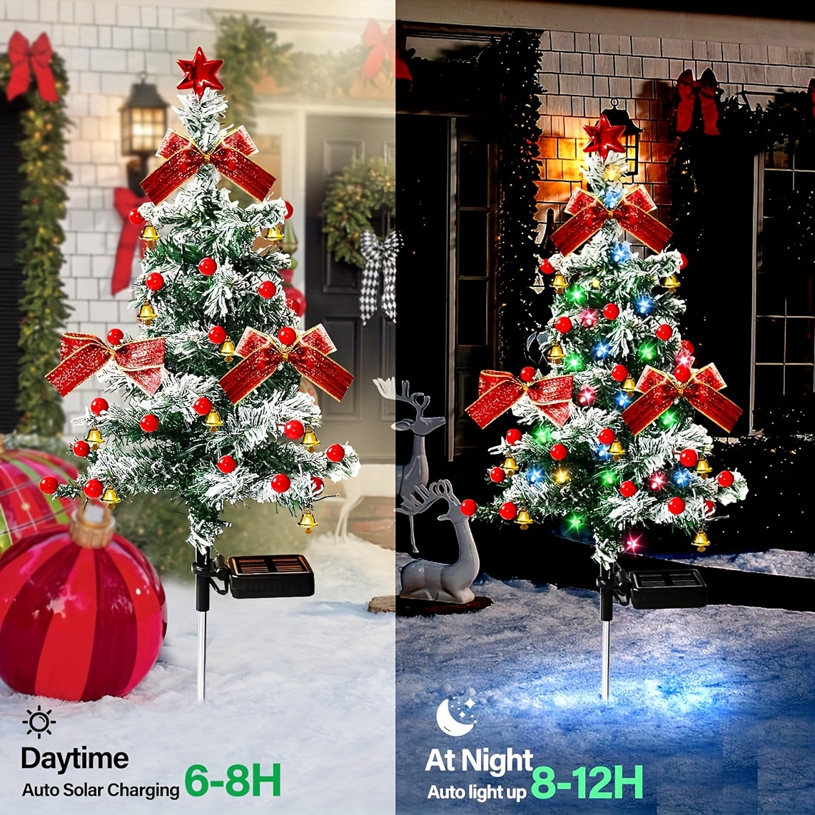 Outdoor Christmas Wire Trees