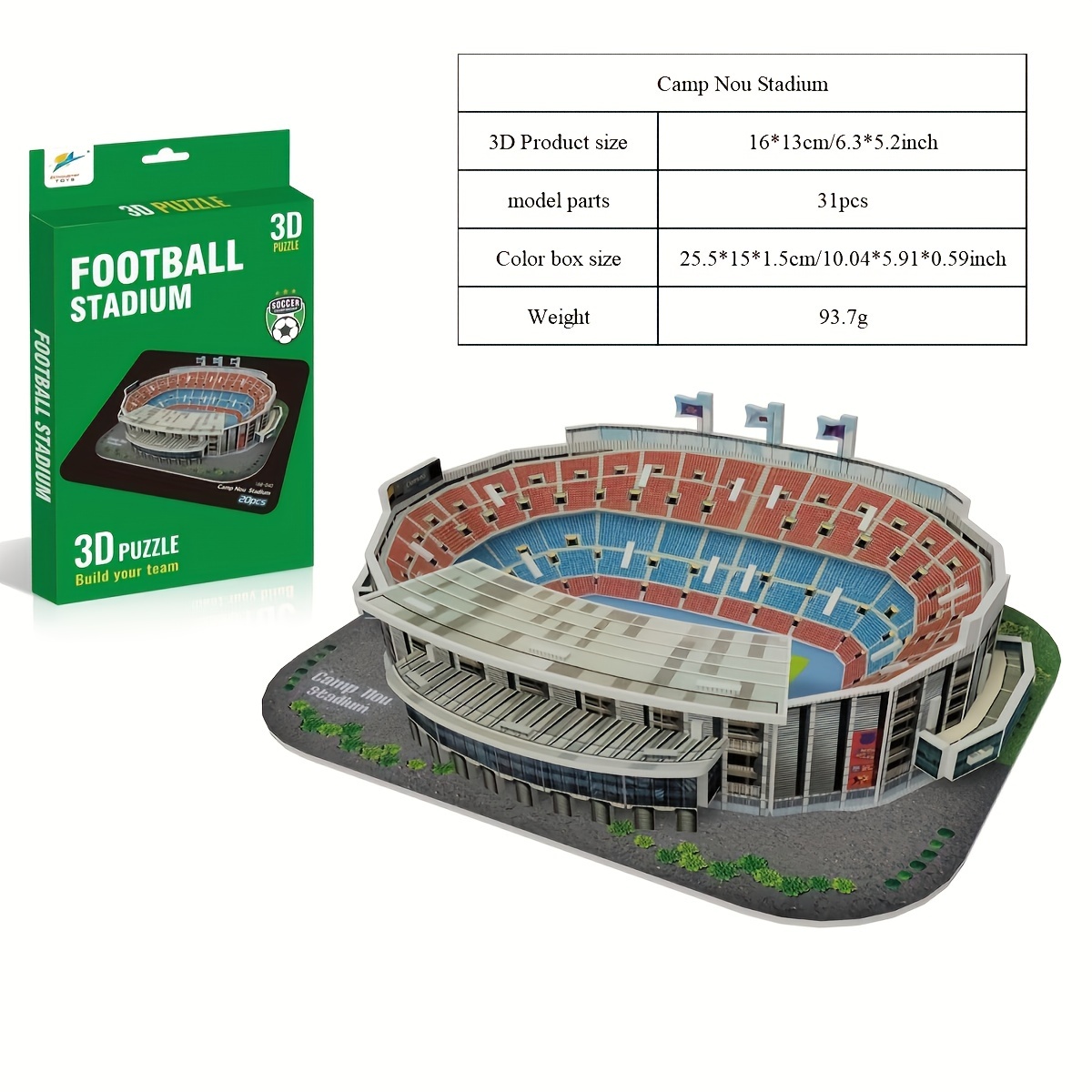 Stadium Football Stadium Model, 3d Football Stadiums Puzzle