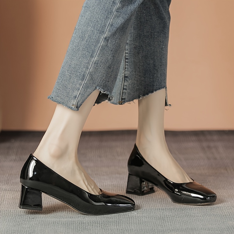 CLANE WAVE SQUARE PUMPS