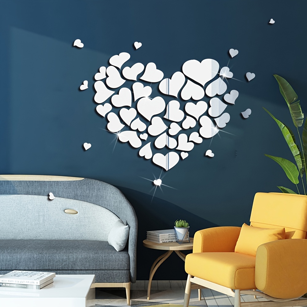 Decorative Sticker Love Valentine's Day Wall Decal Vinyl Sticker Home Wall  Art Decor Removable Wall Stickers Quote Decal for Living Room Bedroom 28