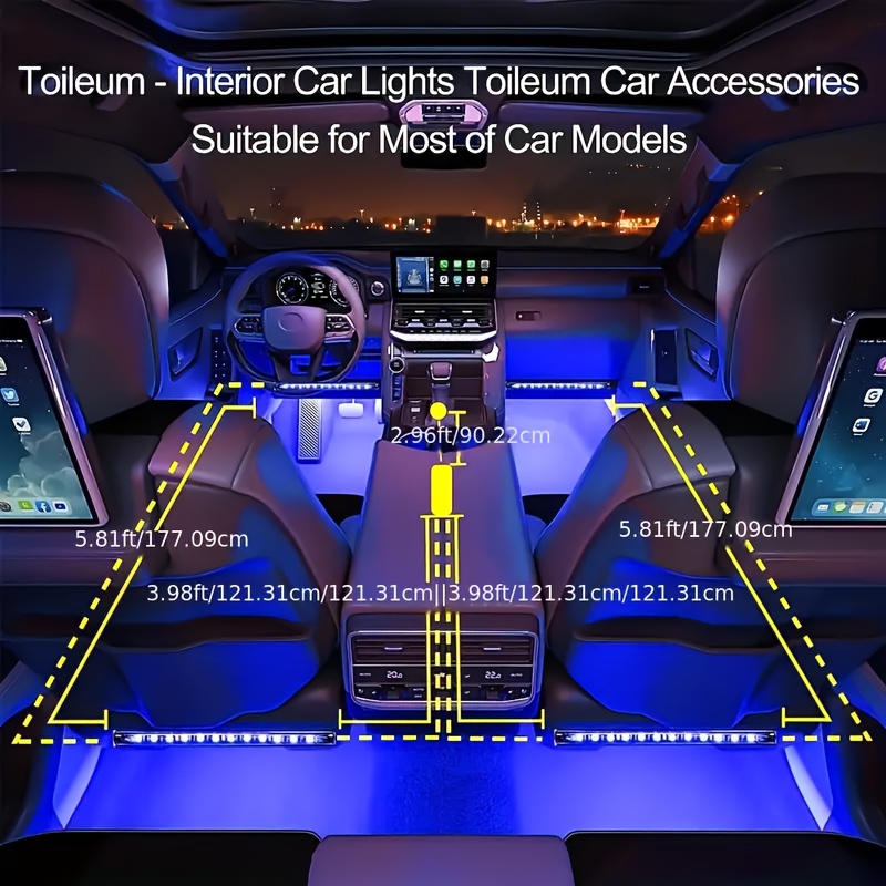 2pcs 50cm/20pouces LED de couleur RVB à la poursuite de bande souple des  lumières pour voiture camion Bus RV Décoration extérieure de l'intérieur -  Chine Bande LED, Bande LED feux