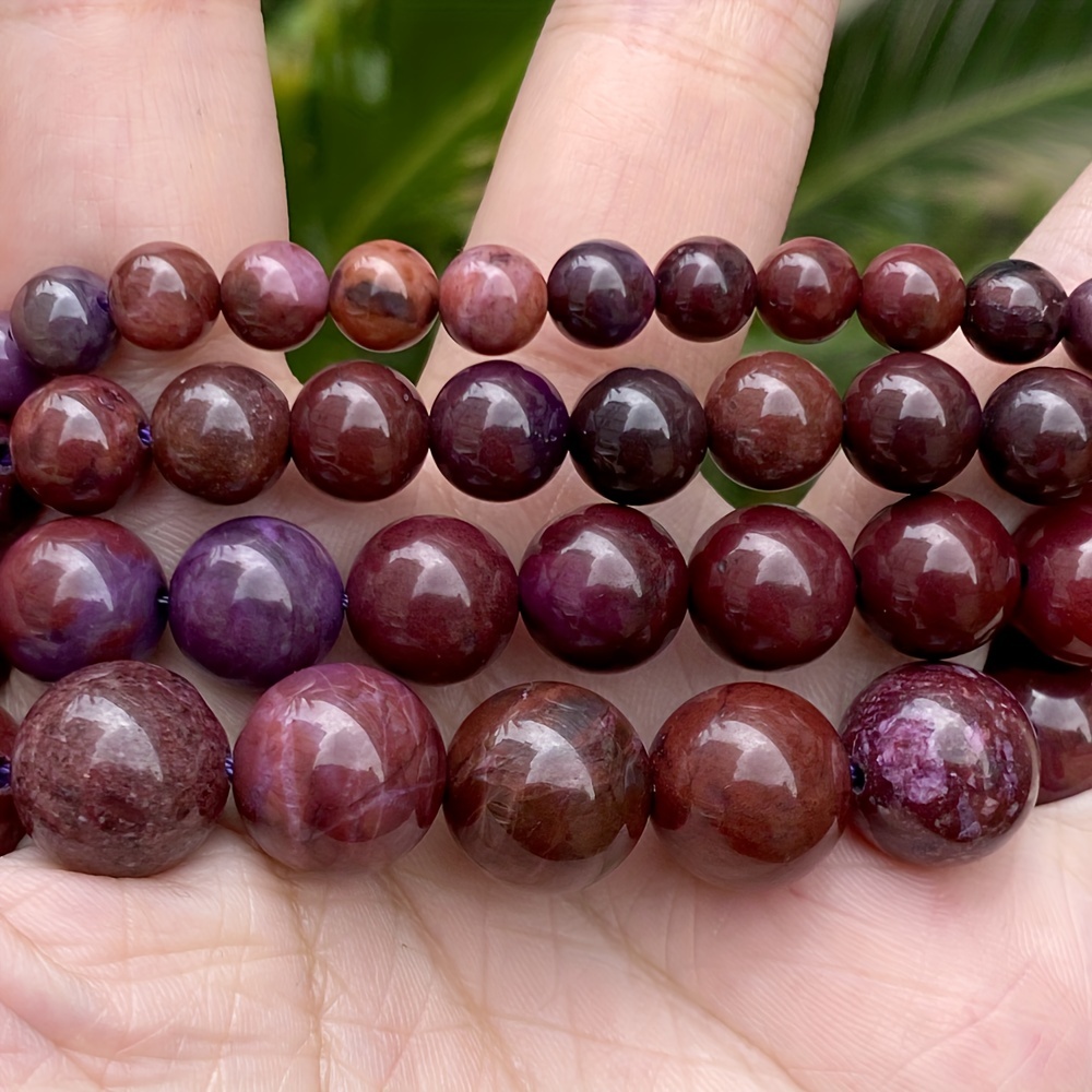 Natural Purple Sugilite Stone Beads Loose Spacer Beads For Jewelry Making  DIY Bracelet Necklace Accessories Supplies 6/8/10MM