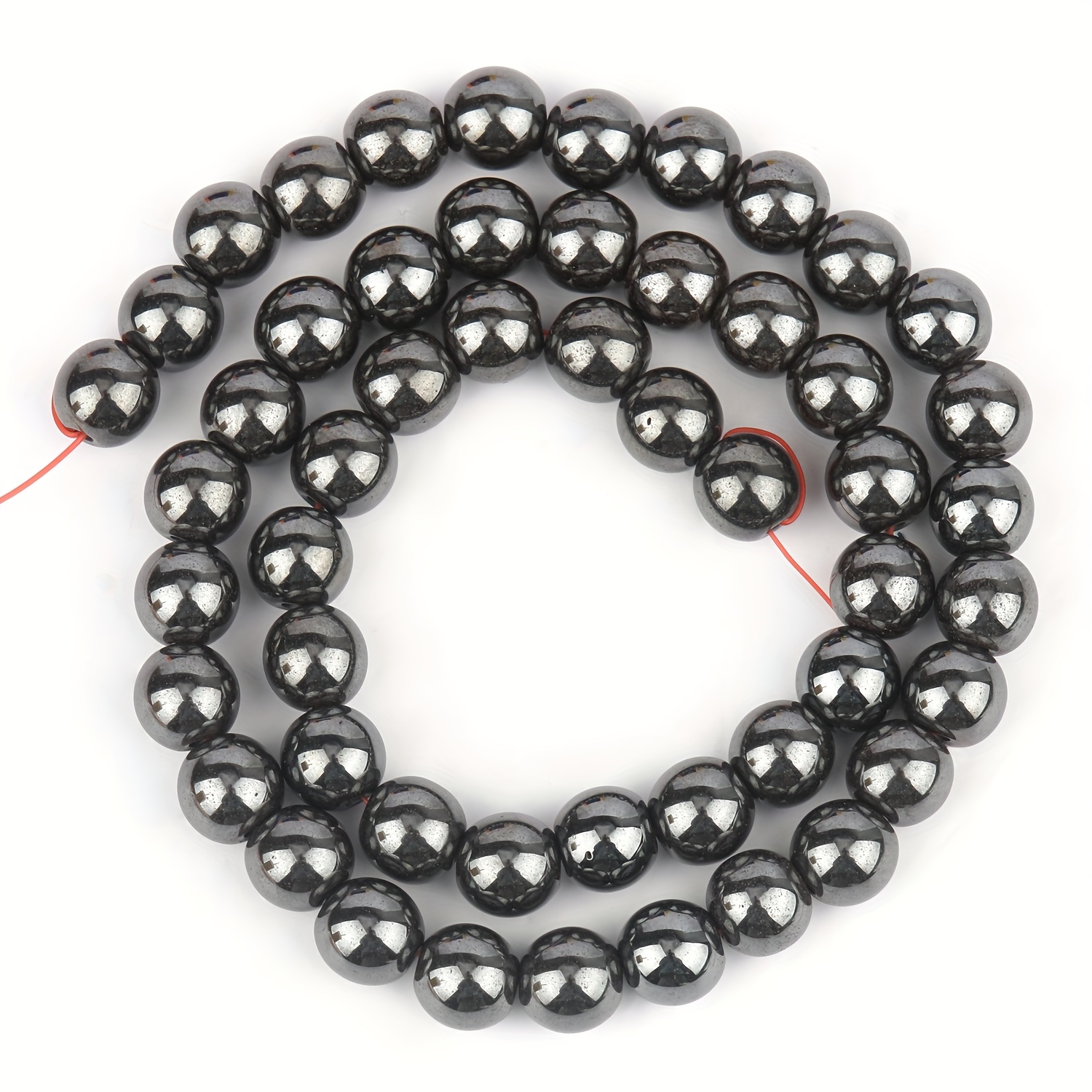 1 Strand Smooth Black Hematite Beads for Bracelet for Jewelry Making  Supplies