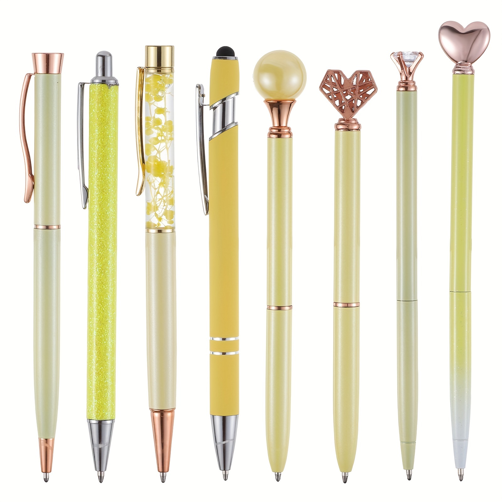 12pcs stylo à double ligne créatif durable à paillettes pratique