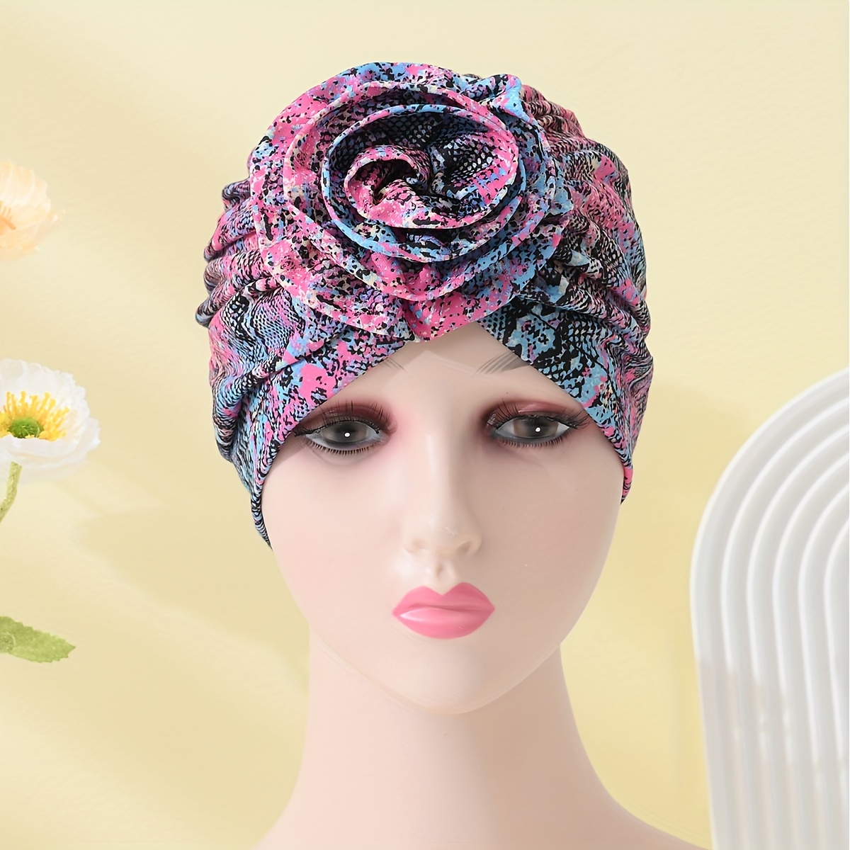 Piatto Fiore Boho Turbante Cappelli Vintage Leggero Avvolge - Temu Italy