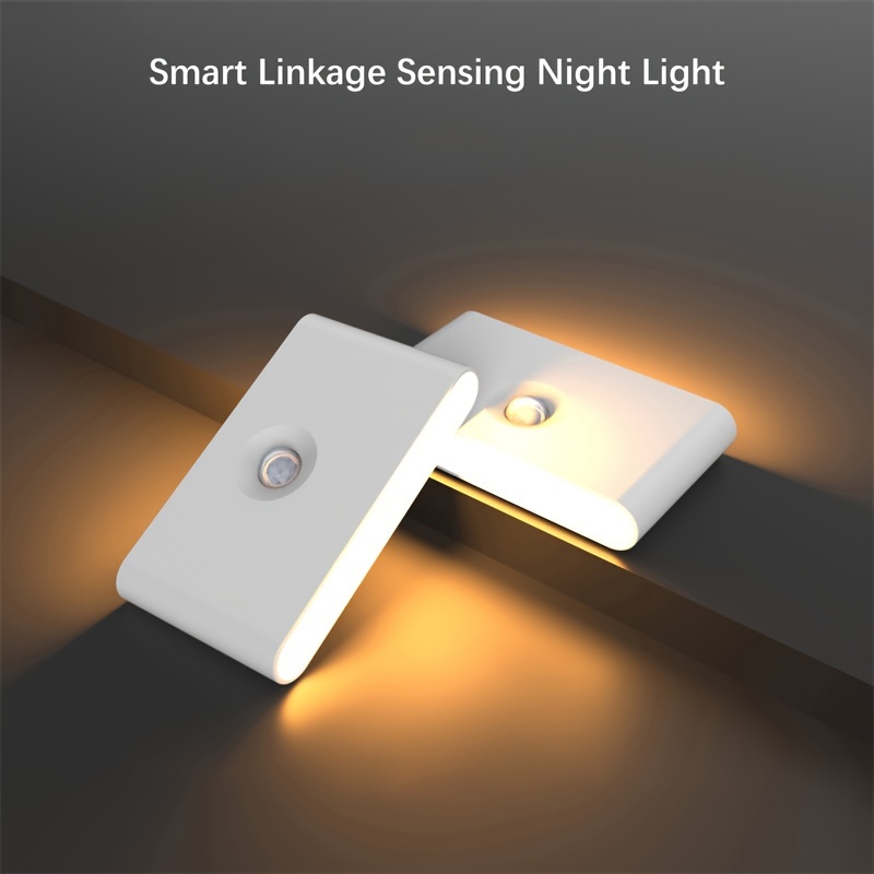 Motion Sensor Led Night Lights Battery Powered Square - Temu