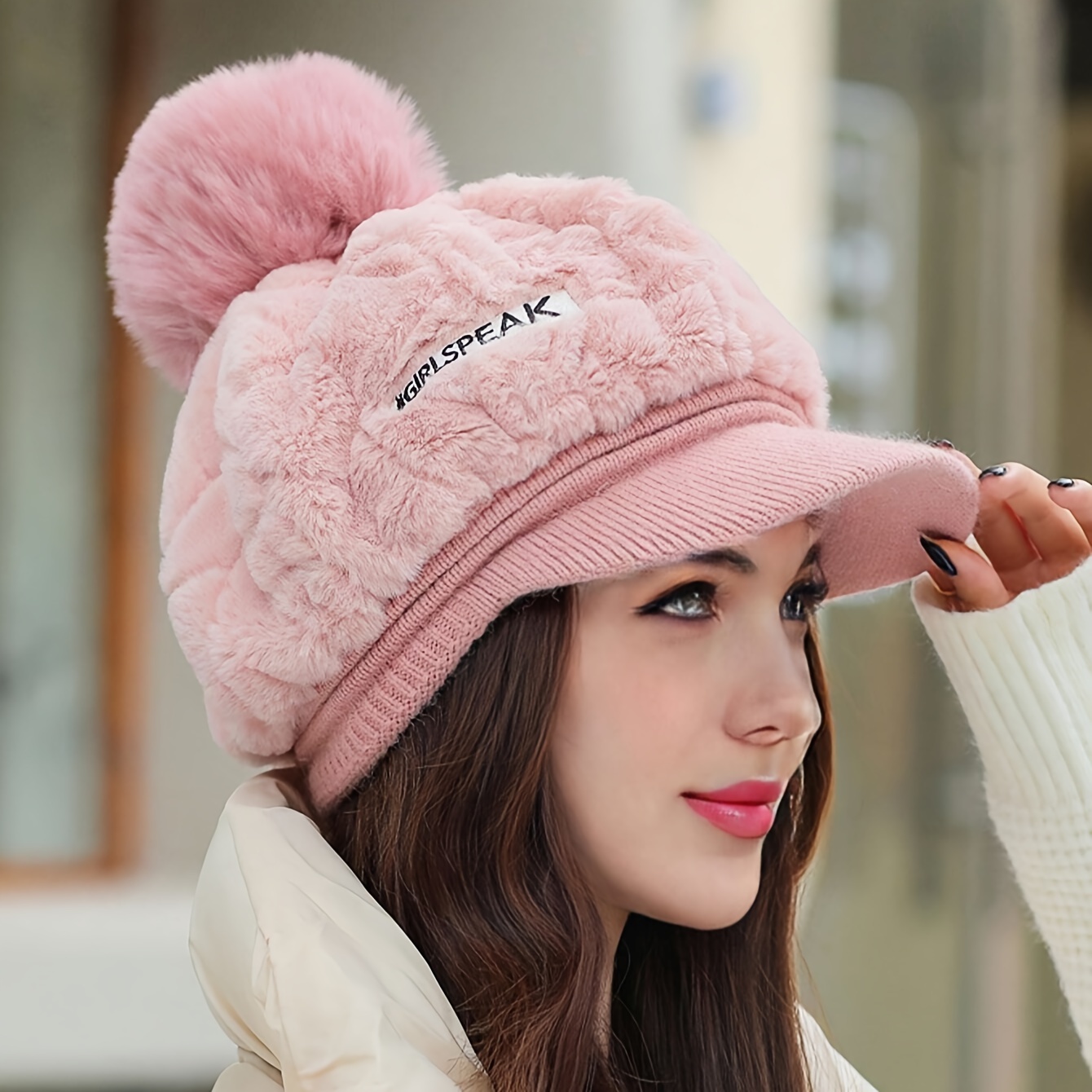 Cappello Invernale Caldo Con Pompon Per Donne, Cappello Soffice, Alla Moda,  In Lana Lavorata A Maglia, Per Signore E Ragazze, Regali Di Capodanno,  Regalo Caldo Di San Per Lei - Gioielli E