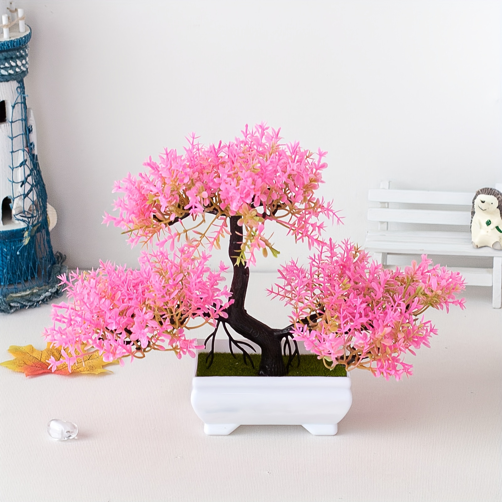 1pc Artificiale Bonsai Albero Simulazione Pianta In Vaso Ufficio