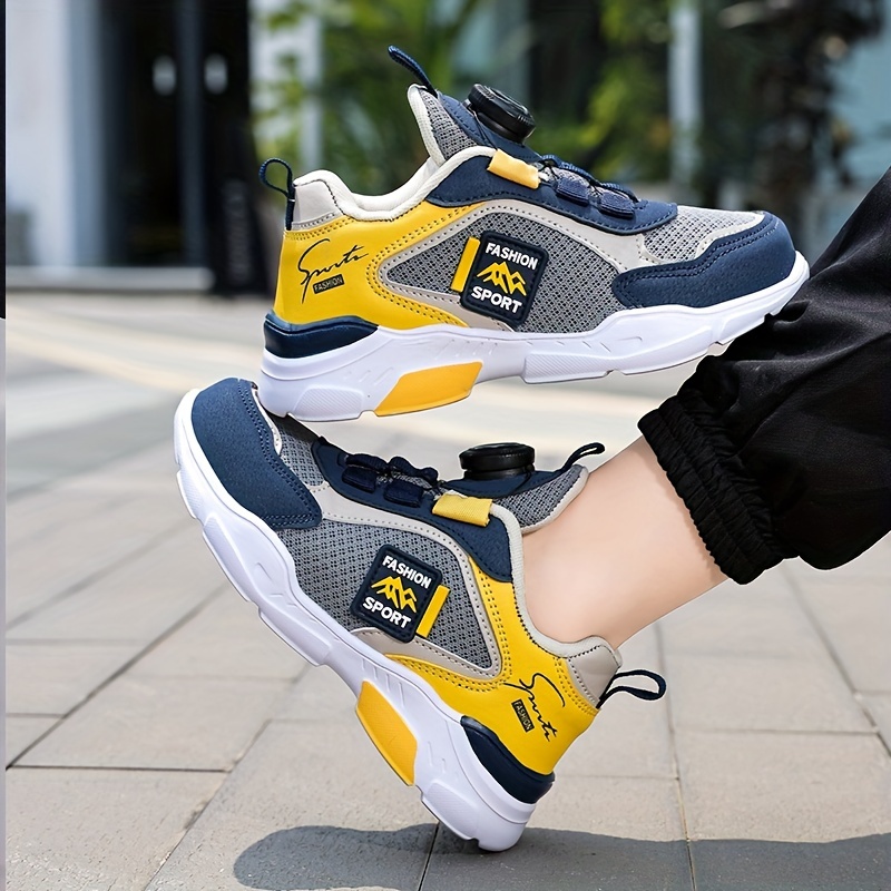 Fashion Yellow Blade Sneakers for Men Women Breathable Weaving