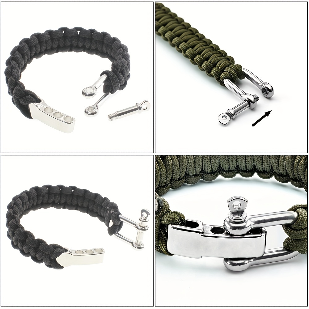 U shaped Paracord Bracelet Buckle Outdoor Survival - Temu