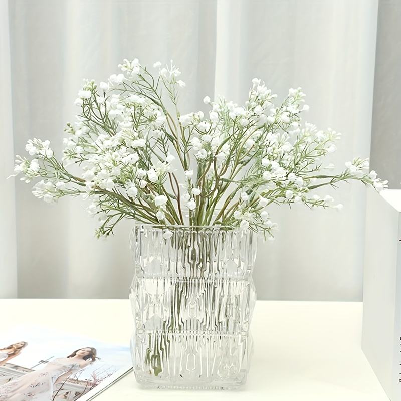 1bunch White Artificial Plastic Baby's Breath Flowers