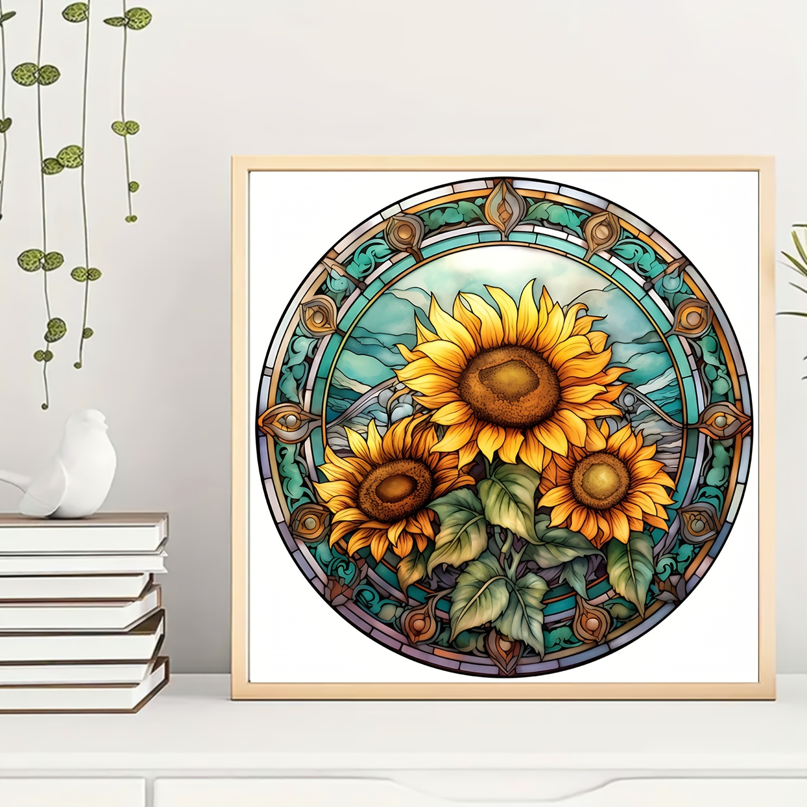 1pc 7.87x7.87inch 5D DIY Diamond Painting For Adults And Beginners Beach  Sunflower Diamond Painting For Living Room Bedroom Decoration
