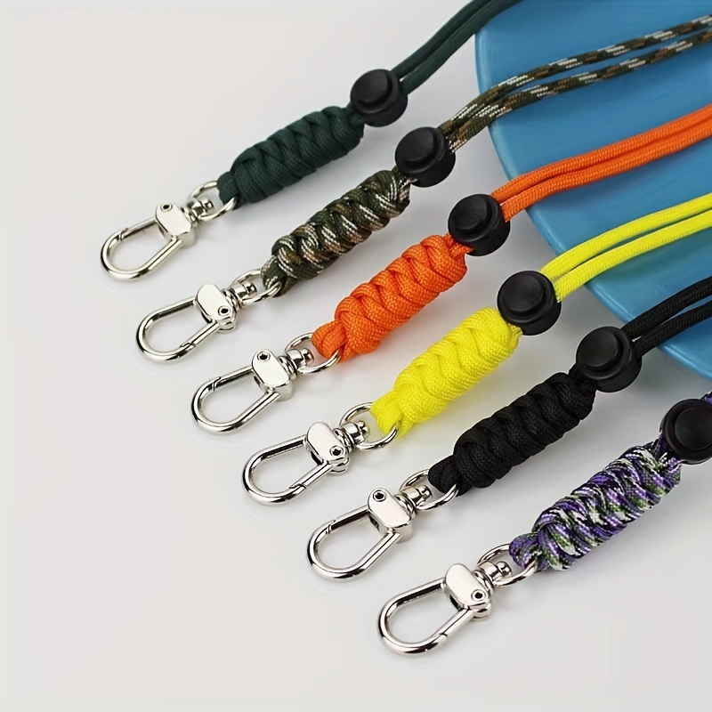 Keychain Heavy Metal Key Ring Lanyard Strong Strap for Keys Braided  Umbrella Rope Hanging Cell Phone Accessories Chain Lanyard