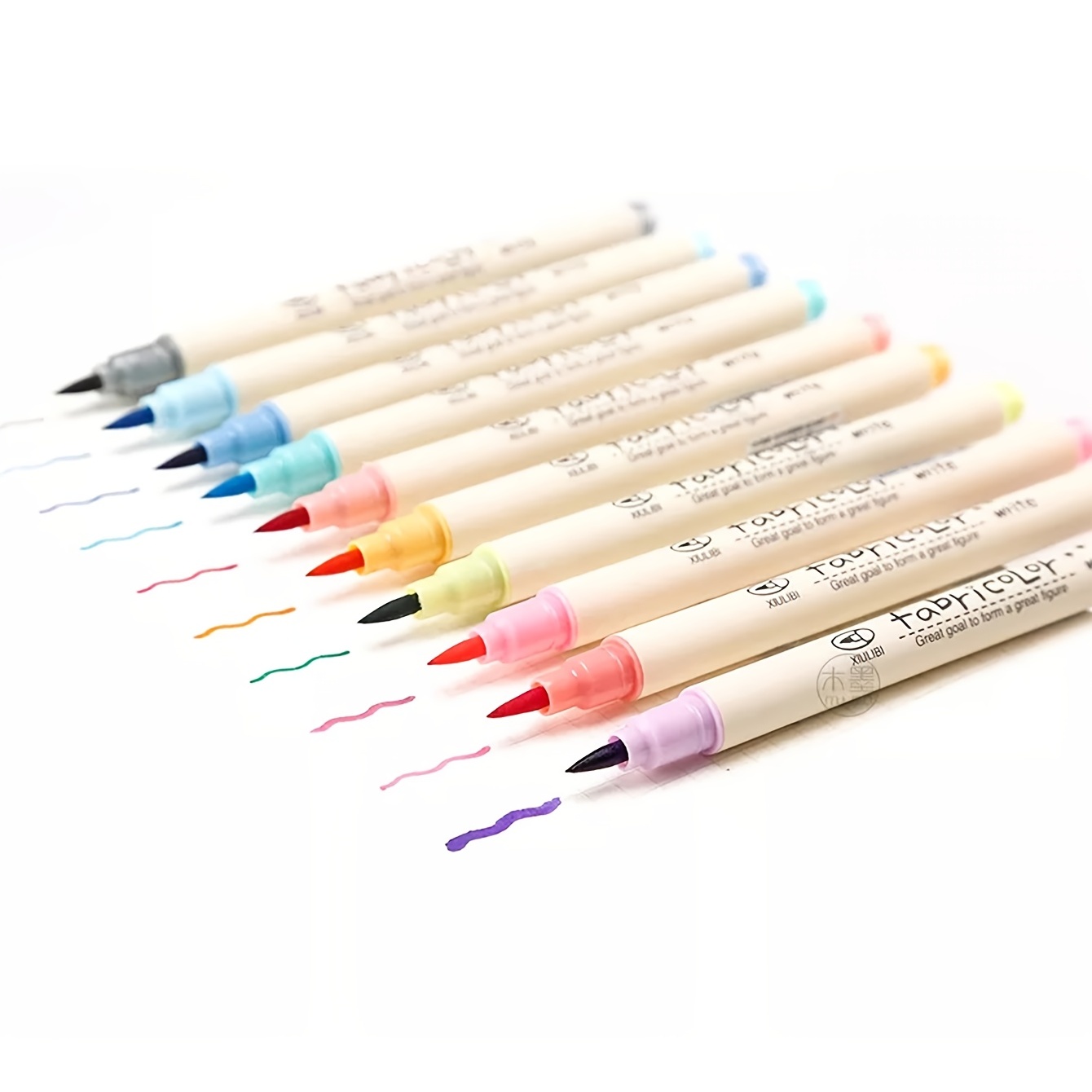 10 色筆ペンセットペンソフトペン先カラー筆ペン書道アート文具