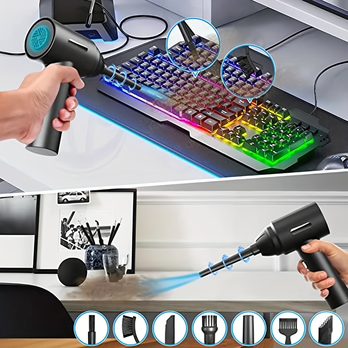 Compressed Air Duster keyboard Cleaner For Office No Canned - Temu