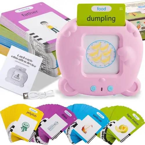 112 cartes pour nourrissons et jeunes enfants éducation précoce Machine  d'apprentissage de l'anglais jouets éducatifs pour bébés