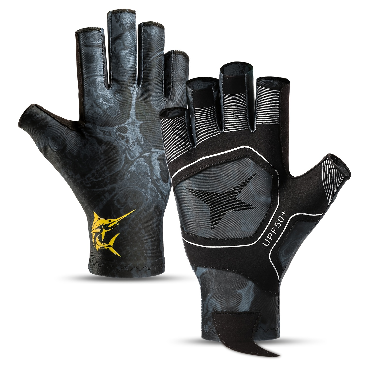 Fishing Gloves UPF50+ Fishing Gloves UV Protection Gloves Hunting Gloves  Men Women For Outdoor, Rowing, Kayaking