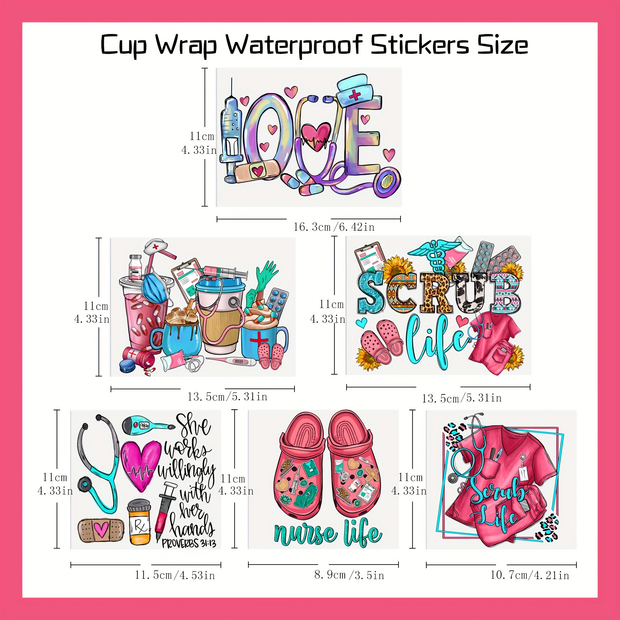  UV DTF Waterproof Cup Wrap Transfer Variety Pack That Includes  Wraps. for 16 oz Libbey Glass Tumblers and Other Hard Surfaces (Sports  Pack) : Arts, Crafts & Sewing