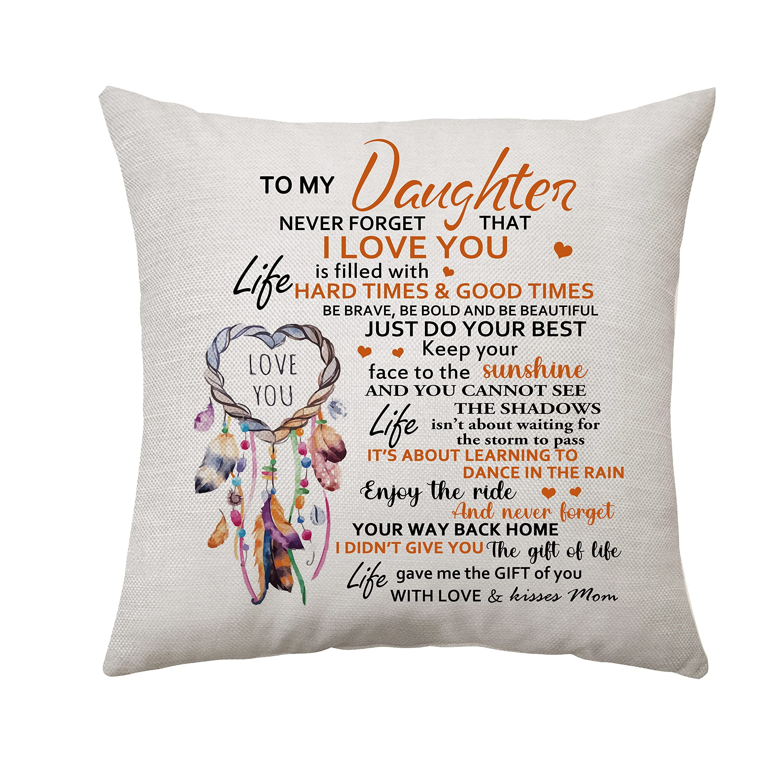 Gifts for My Special Mom Pillow Covers with Pillow Insert 18x18