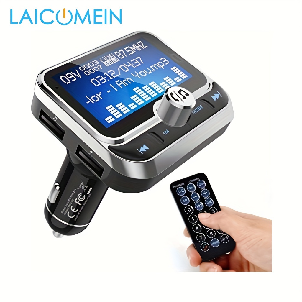 Wireless Car Fm Transmitter With Handsfree Fast Car Charger - Temu