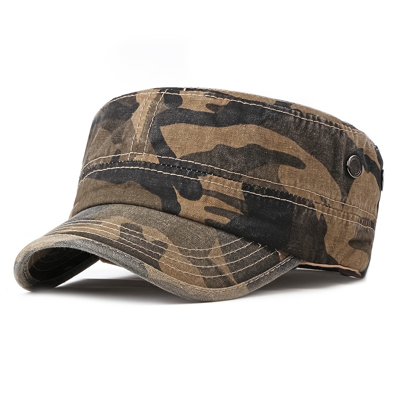 Men Women Camouflage Flat Baseball Washed Low Profile Dad Hat Trucker  Headwear Breathable Adjustable Size Hunting Driving Army Camo Hat - Jewelry  & Accessories - Temu